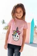 KIDSWORLD T-shirt Voor kleine meisjes met schattig eenhoornmotief