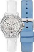 Guess Multifunctioneel horloge CROWN JEWEL, GW0660L1 (set, 2-delig, Me...