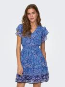 Only Gedessineerde jurk ONLVALENTINA LIFE S/S SMOCK DRESS CS PTM