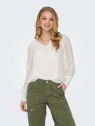 NU 20% KORTING: Only Shirt ONLEMMERY LS V-NECK TOP WVN