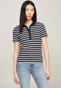 Tommy Hilfiger Poloshirt 1985 SLIM PIQUE STRIPE POLO SS met discreet g...