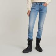 G-Star RAW Straight jeans Midge Saddle Straight 5-pocketsmodel met mar...