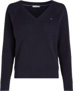 NU 20% KORTING: Tommy Hilfiger Gebreide trui CO CABLE V-NK SWEATER