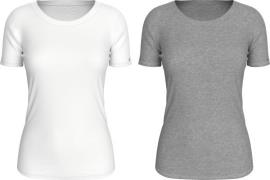 Tommy Hilfiger Underwear T-shirt met geborduurd logo (set, 2-delig, 2 ...