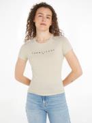 NU 20% KORTING: Tommy Jeans Curve T-shirt TJW SLIM LINEAR TEE EXT