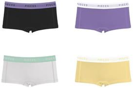 NU 20% KORTING: pieces Hipster PCLOGO LADY 4 PACK SOLID NOOS BC (4 stu...