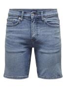 NU 20% KORTING: ONLY & SONS Short ONSPLY DBD 9277 PIM DNM SHORTS