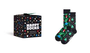 Happy Socks Lange sokken met kerstachtige motieven (Set van 2)