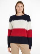 Tommy Hilfiger Trui met ronde hals met geborduurd logo (Global Serie T...