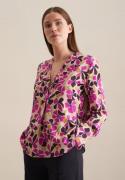 NU 20% KORTING: seidensticker Klassieke blouse Zwarte roos Tuniek prin...