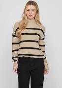 Vila Trui met staande kraag VIRIL MOCKNECK L/S KNIT RIB TOP 2- NOOS