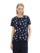 Tom Tailor Denim Shirt met ronde hals met print all-over