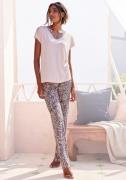 Lascana Pyjama met gedessineerde details (set, 2-delig)