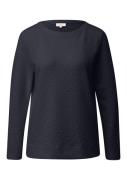 s.Oliver Lang sweatshirt in gekreukte look