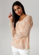 NU 20% KORTING: Aniston SELECTED Blouse zonder sluiting met elegant al...