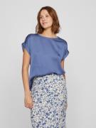 NU 20% KORTING: Vila Shirt met korte mouwen VIELLETTE S/S SATIN TOP - ...