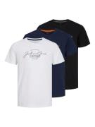 Jack & Jones Junior T-shirt JJFERRIS TEE SS CREW NECK 3PK MP JNR (set,...