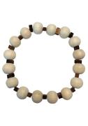 NU 20% KORTING: Firetti Armband Wooden Beads met zirkoon (synthetisch)