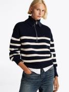 Tommy Hilfiger Schipperstrui CO CARDI STITCH 1/2 ZIP SWEATER