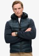 NU 20% KORTING: Superdry Gewatteerde jas Hooded Knit Storm Hybrid Jkt