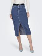 NU 20% KORTING: Only Jeans rok ONLSIRI FRONT SLIT SKIRT DNM GUA NOOS