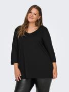 ONLY CARMAKOMA Shirt met 3/4 mouwen CARBONNIE LIFE 3/4 V-NECK A-SHAPE ...