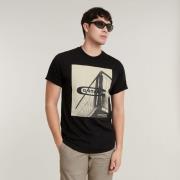 NU 20% KORTING: G-Star RAW T-shirt HQ oldskool logo lash r t