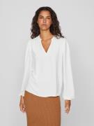 NU 20% KORTING: Vila Shirt VIRELLA V-NECK L/S TOP - NOOS