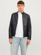 Jack & Jones Imitatieleren jack JJEDYLAN PU BIKER JACKET NOOS