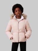 NU 20% KORTING: Calvin Klein Outdoorjack Classic Belted Fur Jacket