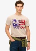 NU 20% KORTING: Superdry Shirt met ronde hals FLOCKED FADE GRAPHIC T S...