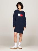 NU 20% KORTING: Tommy Jeans Curve Gebreide jurk TJW MLNGE FLAG SWEATER...