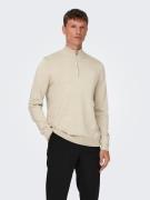 ONLY & SONS Gebreide trui ONSWYLER LIFE REG 14 HALF ZIP KNIT NOOS