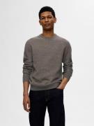 SELECTED HOMME Gebreide trui SLHROSS LS KNIT STRUCTURE CREW NECK NOOS