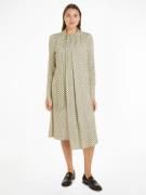 NU 20% KORTING: Tommy Hilfiger Blousejurk FOULARD DRAPED MIDI DRESS me...