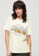 Superdry Shirt met print VINTAGE VL PREM G FLORAL TEE