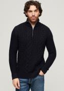 NU 20% KORTING: Superdry Gebreide trui Jacob Cable Knit Half Zip