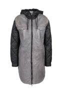 Freaky Nation Lange, leren jas Alpin Parka-FN