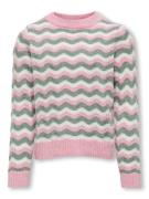 KIDS ONLY Trui met ronde hals KOGLIA L/S O-NECK STRIPE KNT