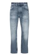 NU 20% KORTING: Boss Orange Straight jeans TROY BO-BF met lederen boss...