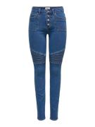 NU 20% KORTING: Only Skinny fit jeans ONLHUSH MID WAIST SK POC BIKER P...