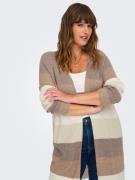 NU 20% KORTING: ONLY CARMAKOMA Vest CARATIJA L/S STRIPE CARDIGAN KNT