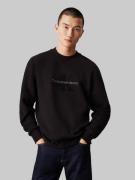 NU 20% KORTING: Calvin Klein Sweatshirt CHENILLE MONOLOGO CREW NECK