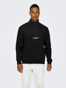 ONLY & SONS Sweatshirt ONSCURATED REG HALF ZIP SWEAT