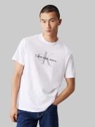 NU 20% KORTING: Calvin Klein T-shirt SS Hero Monogram Tee 30S EU Opt