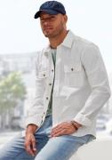 John Devin Overhemd met lange mouwen Coole overshirt van pure katoen, ...