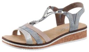 NU 20% KORTING: Rieker Sandalen zomerschoen, sandaal, keilhak, met sub...