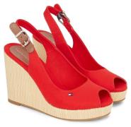 Tommy Hilfiger Sleehaksandaaltjes ICONIC ELENA SLING BACK WEDGE zomers...