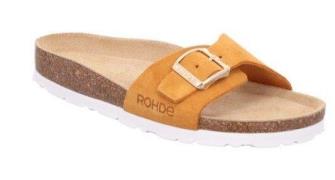 Rohde Slippers wedge heel, summer shoe, slippers with pre-shaped footb...