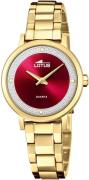 NU 20% KORTING: Lotus Kwartshorloge Horloge, dameshorloge, stalen armb...